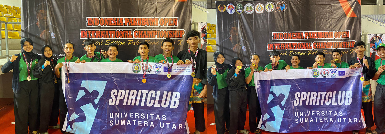 Universitas Sumatera Utara USU SPIRIT Club in the field of pencak silat competes in an international championship